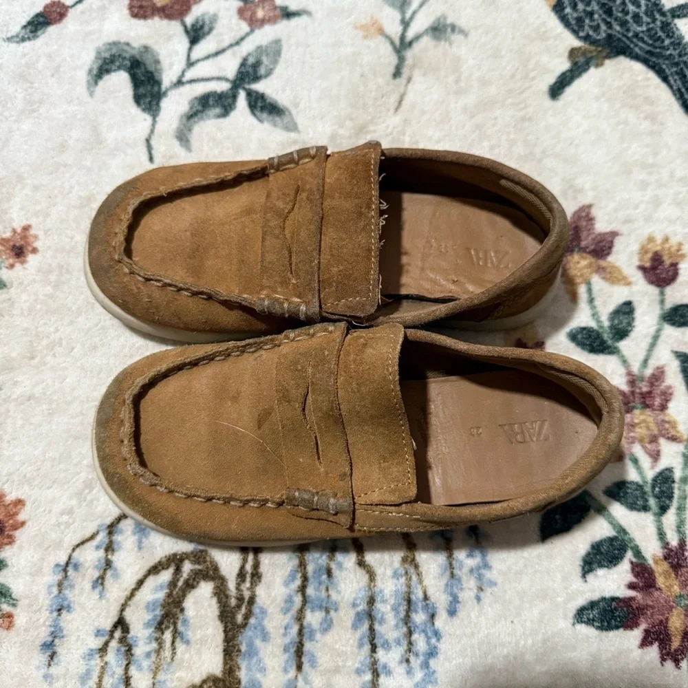 Zara Brown Suede Loafers EUR 28 11